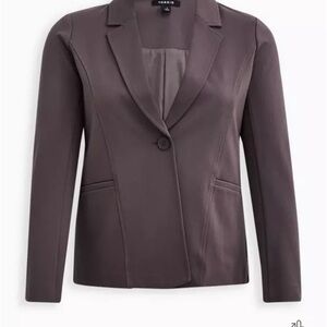Torrid Gray Blazer Tailored Suit Jacket NWT 3x